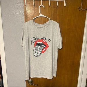 Women’s Amazon top. “Rollin with it” a bit stretchy quality material and COMFY